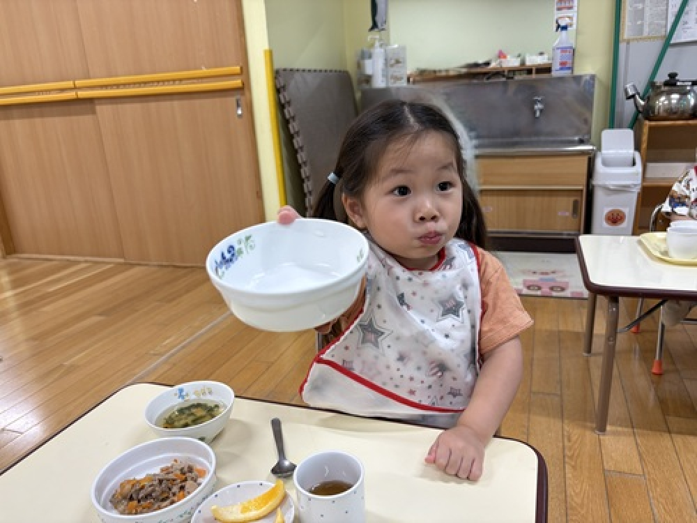 先生みてみて！おいしい！！