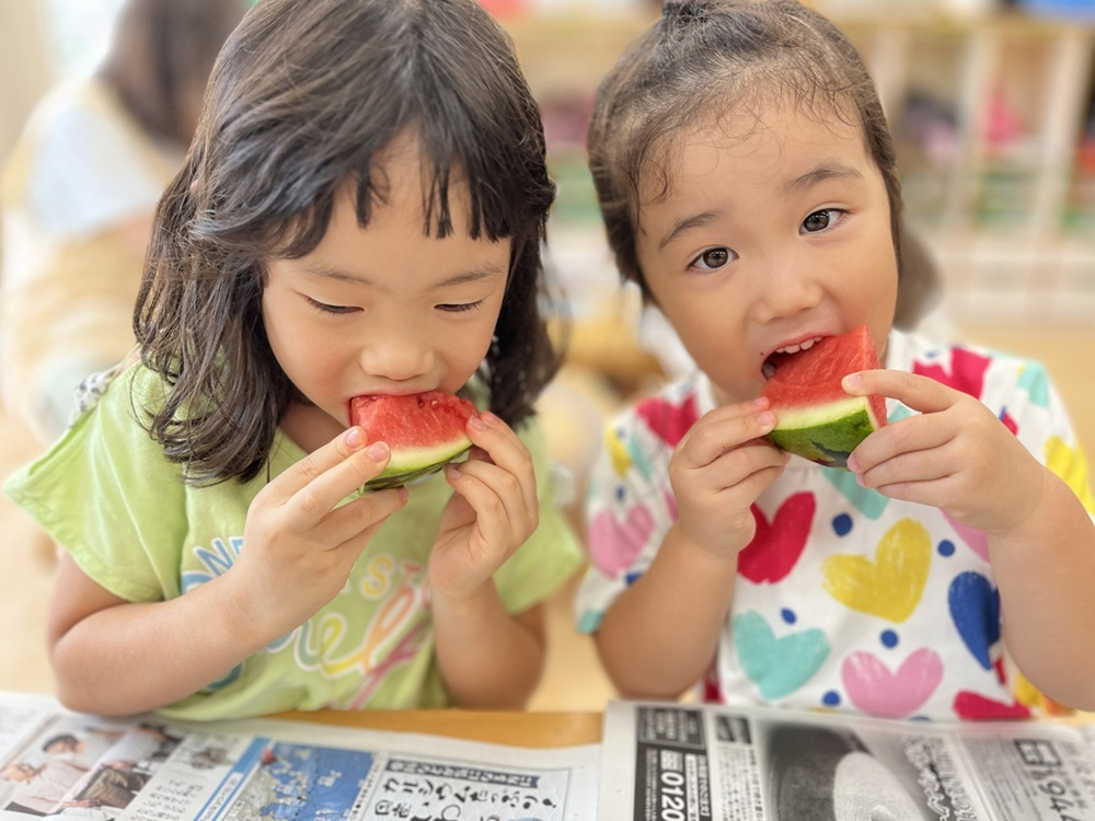 夏の風物詩　すいかわり