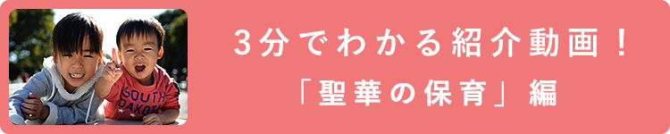 3分でわかる紹介動画！「聖華の保育」編